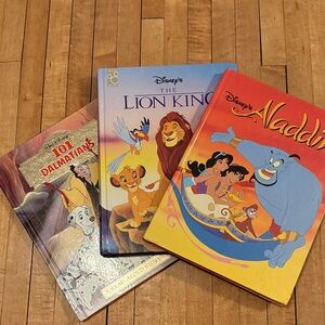 Disney Storybook Collection Aladdin, Lion King, 101 Dalmatians